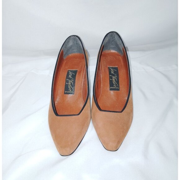 Vintage Lord & Taylor Low Heel Pumps - Womens Size 6- Tan Suede Leather Upper - Picture 1 of 6
